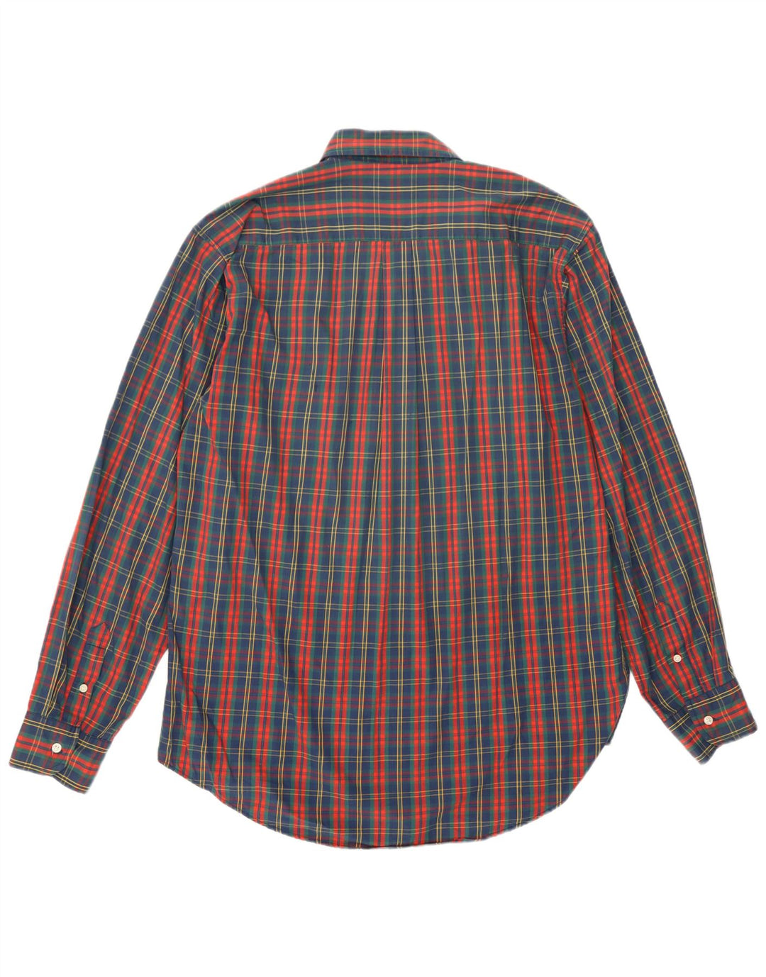 Camisa masculina balão tamanho 17 43 XL algodão xadrez multicolorido