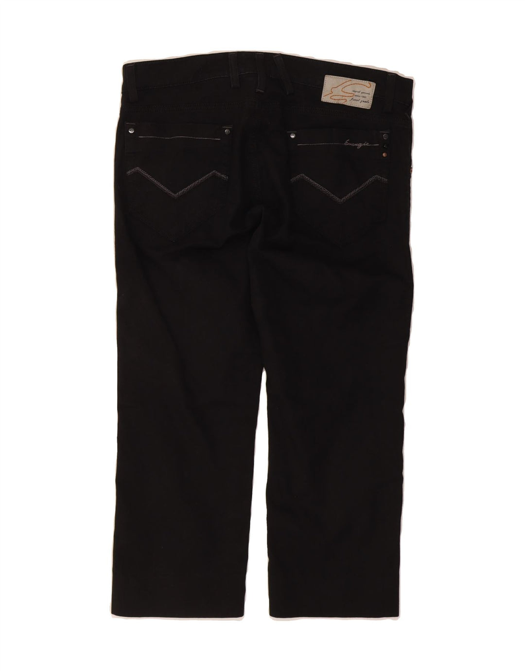 ENERGIE Womens Cropped Jeans W36 L24 Black Cotton Vintage Energie and Second-Hand Energie from Messina Hembry 