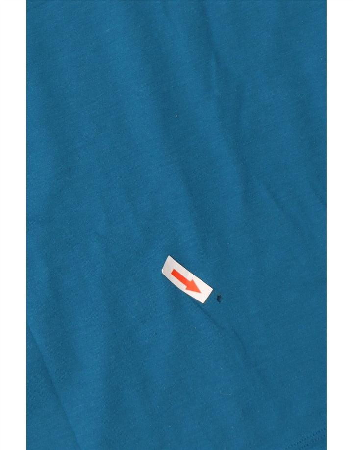 Camiseta gráfica masculina Under Armour Top pequeno azul esportivo