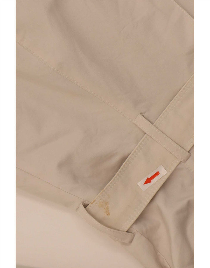 Zara Womens Trench Coat UK 12 Médio Algodão Branco