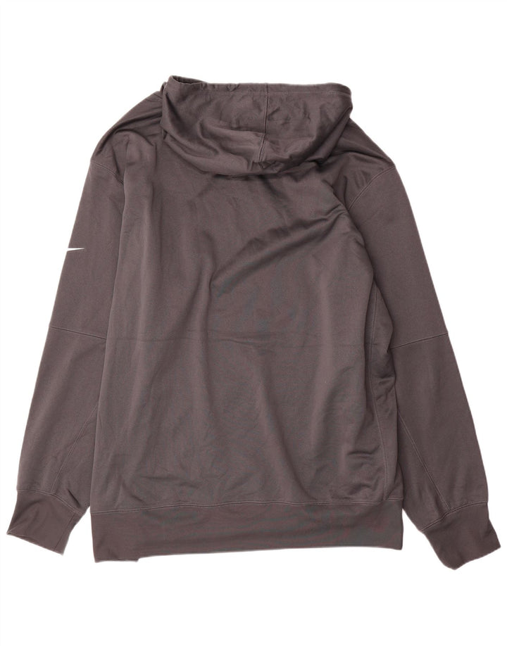 Moletom com capuz gráfico Nike Miami Dolphins masculino 3XL cinza poliéster