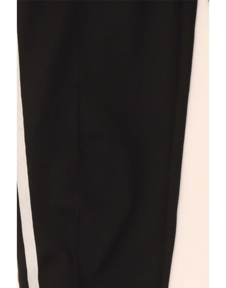 Calças de treino femininas Adidas UK 2 2XS poliéster preto