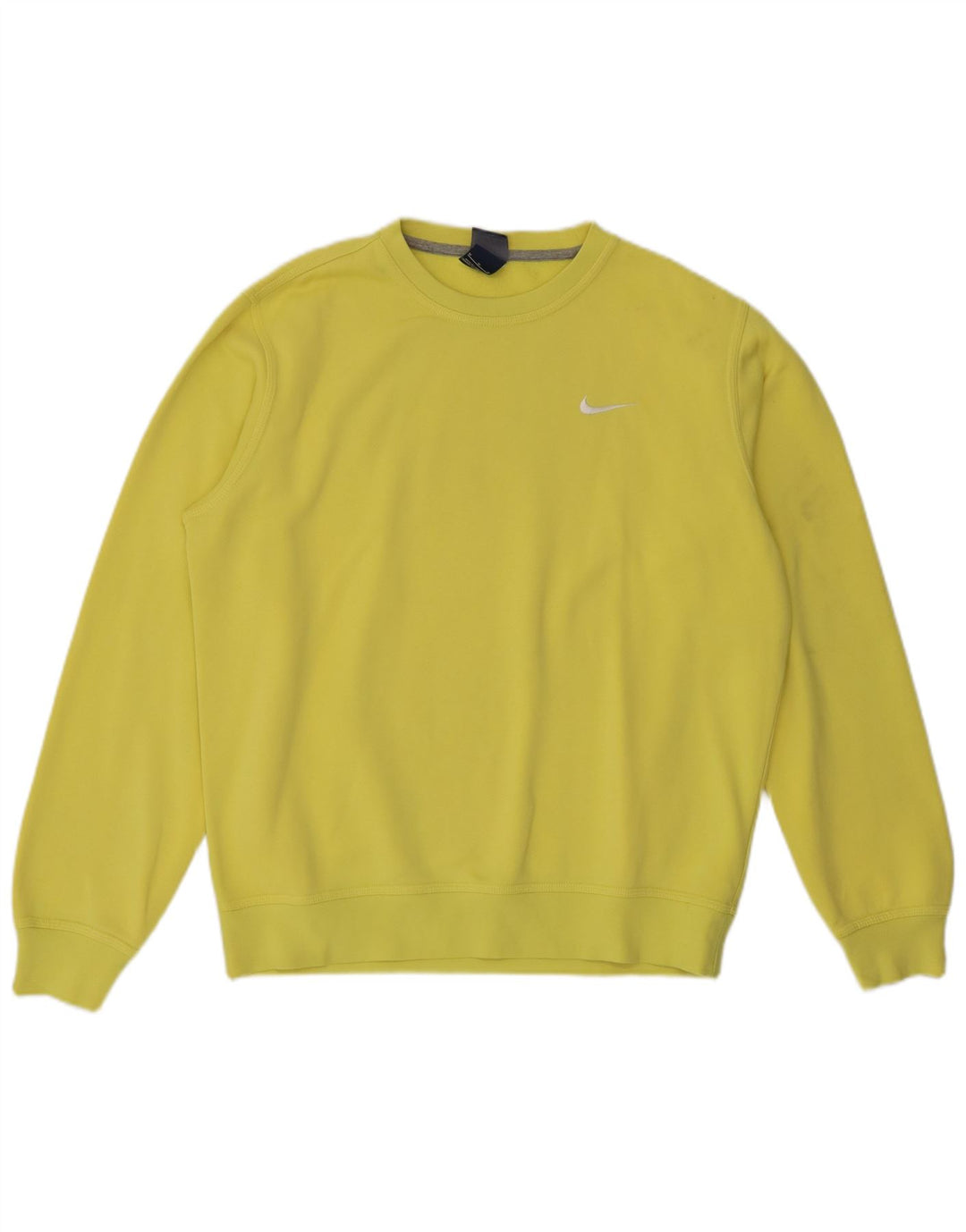 Nike masculino moletom jumper médio algodão amarelo