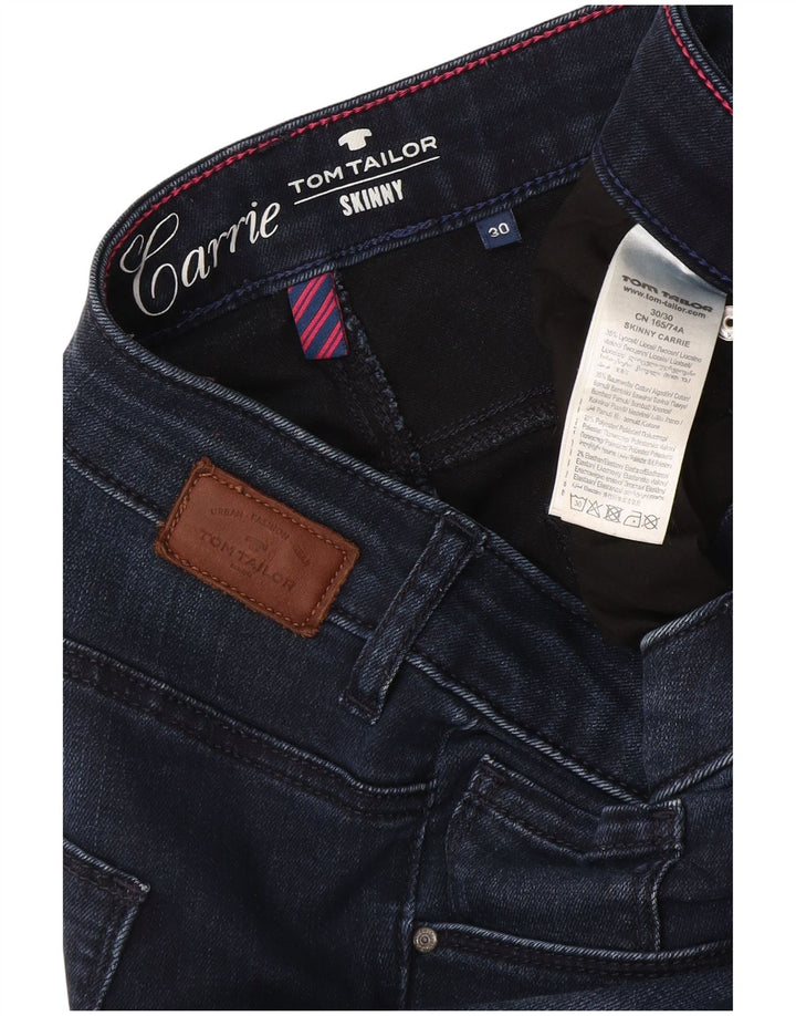 Jeans skinny feminino Tom Tailor W30 L30 azul marinho Lyocell
