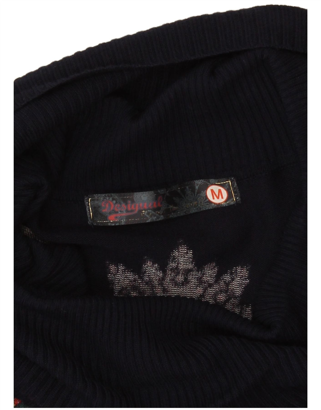 Desigual Vestido feminino oversized com estampa gráfica Reino Unido 14 médio azul marinho