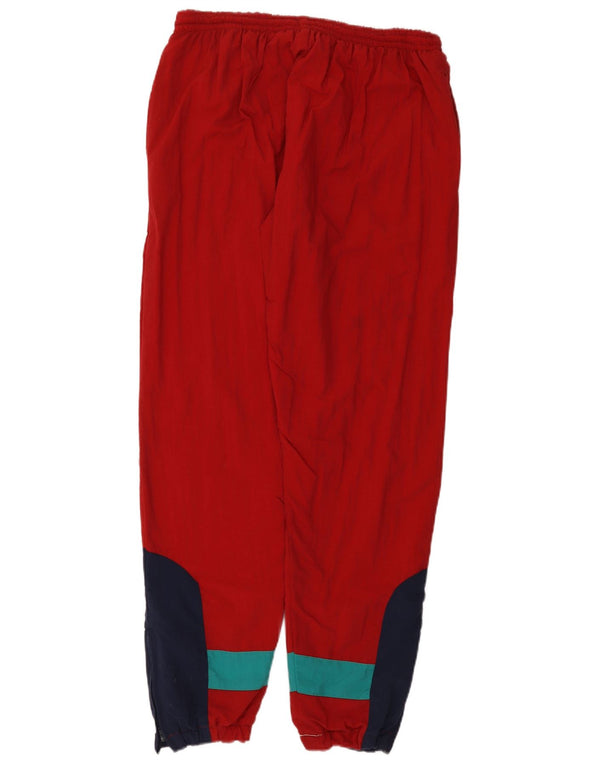 Jaqueta Parka Feminina Vintage Reino Unido 14 Grande Bloco Colorido Vermelho