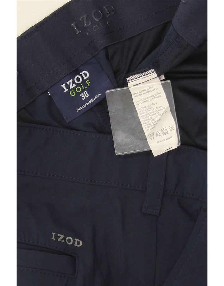 Shorts cargo masculino IZOD W38 XL poliéster azul marinho