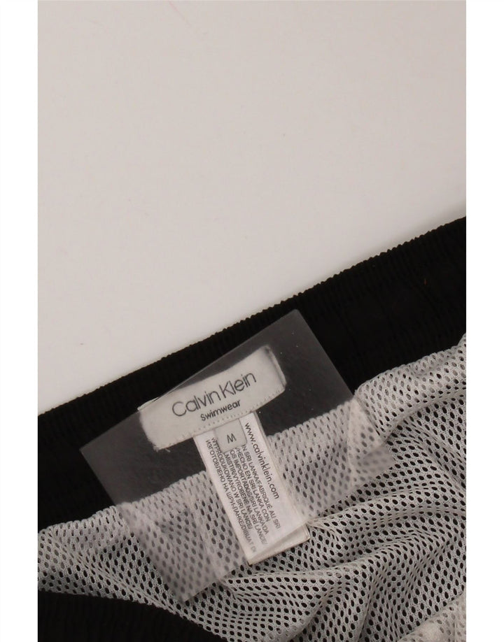 Shorts de natação feminino CALVIN KLEIN UK 14 poliéster preto médio