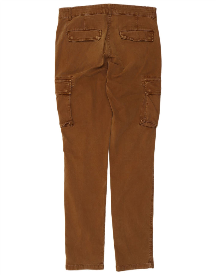 Calça cargo slim masculina Lyle & Scott W32 L33 algodão marrom