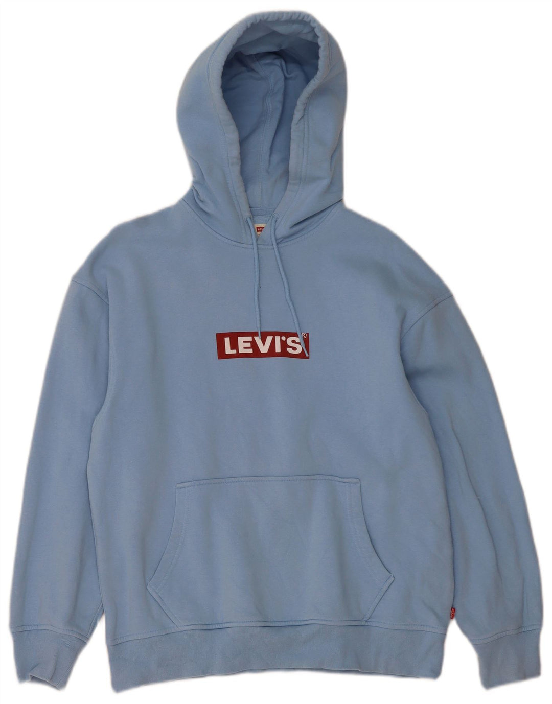 Moletom com capuz gráfico relaxado masculino Levi's pequeno azul algodão