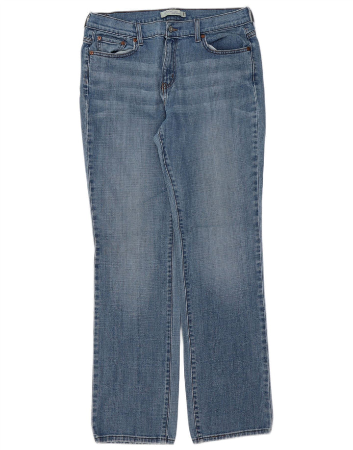 LEVI'S Feminino 505 Straight Jeans US 12 Grande W34 L34 Azul Algodão