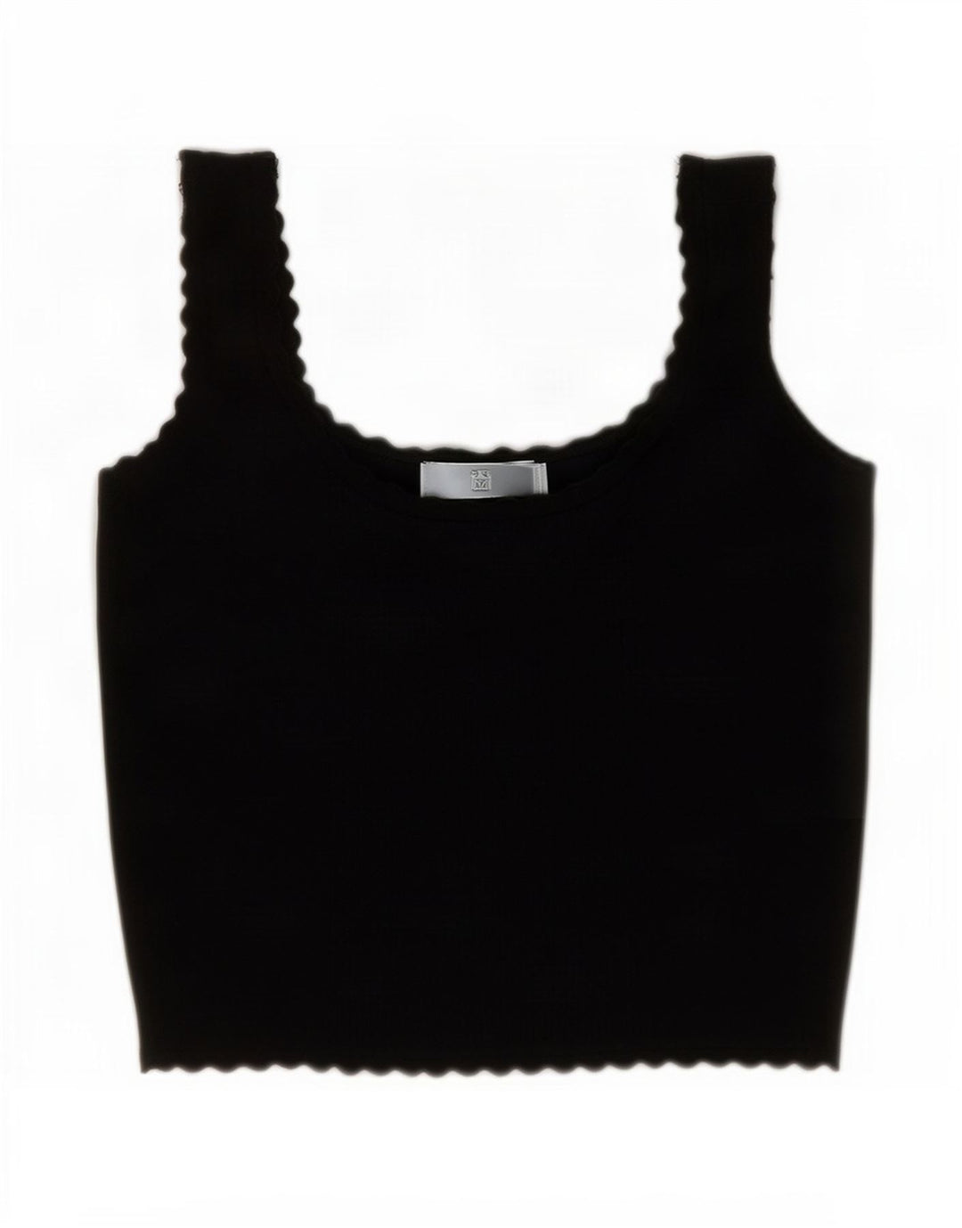 Zara Womens Crop Cami Top Reino Unido 12 Médio Preto