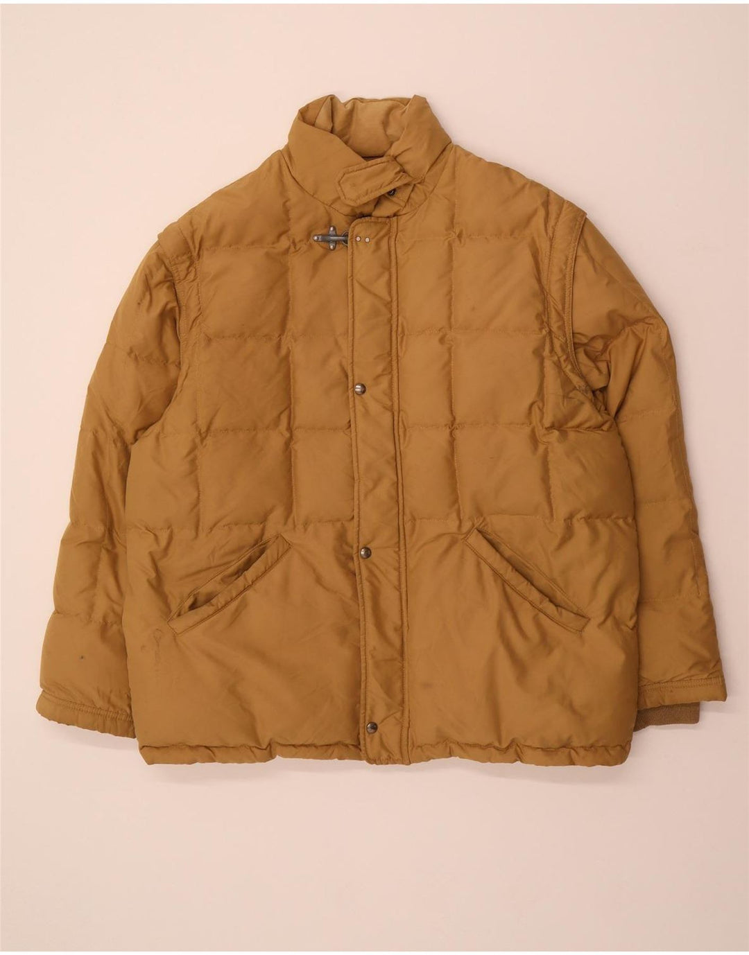 Jaqueta acolchoada masculina FAY UK 40 grande bege