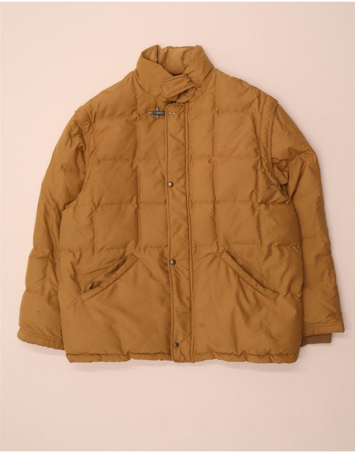 Jaqueta acolchoada masculina FAY UK 40 grande bege