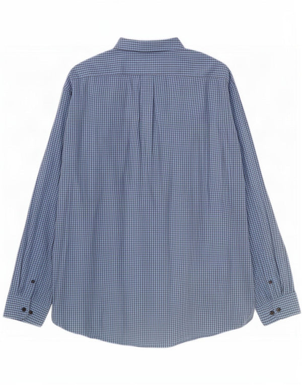 Camisa masculina clássica de ajuste Gap 2XL algodão guingão azul