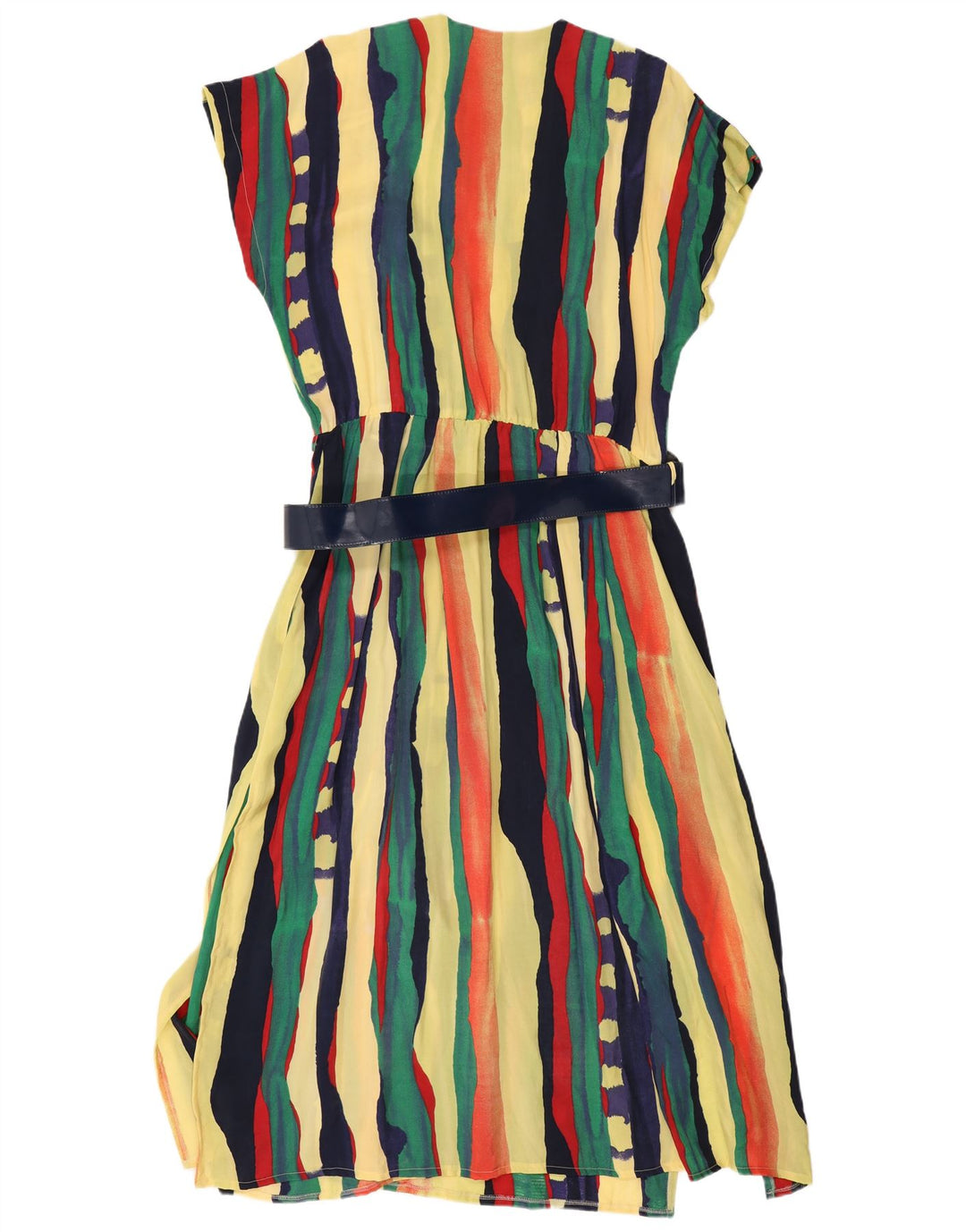 Vestido camisa feminino Puszta de manga curta IT 44 médio listrado multicolorido