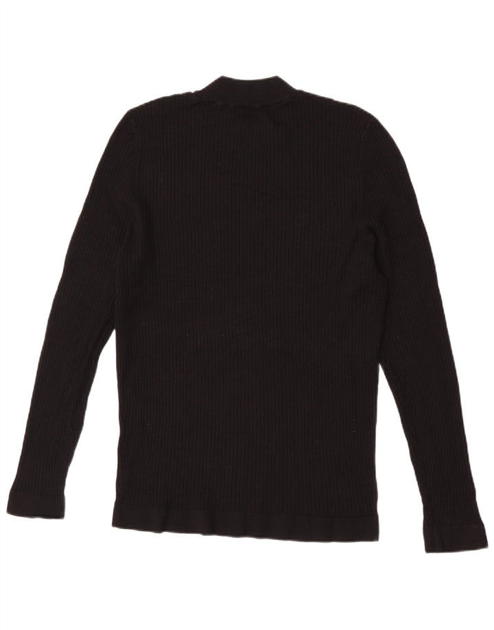 Top feminino Zara manga comprida UK 18 XL preto