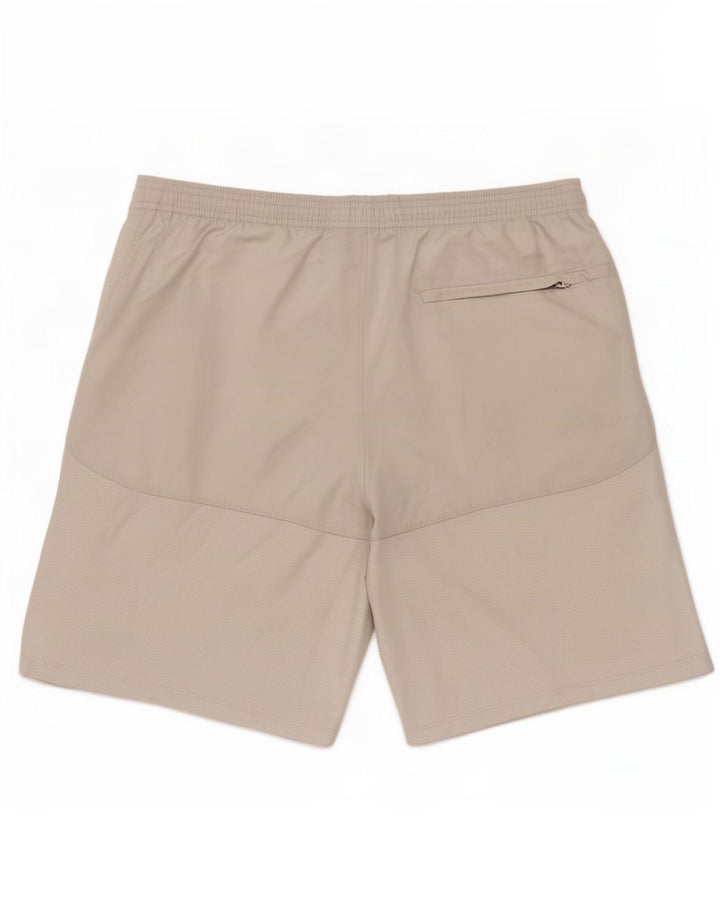 Shorts esportivos masculinos Nike médio branco poliéster