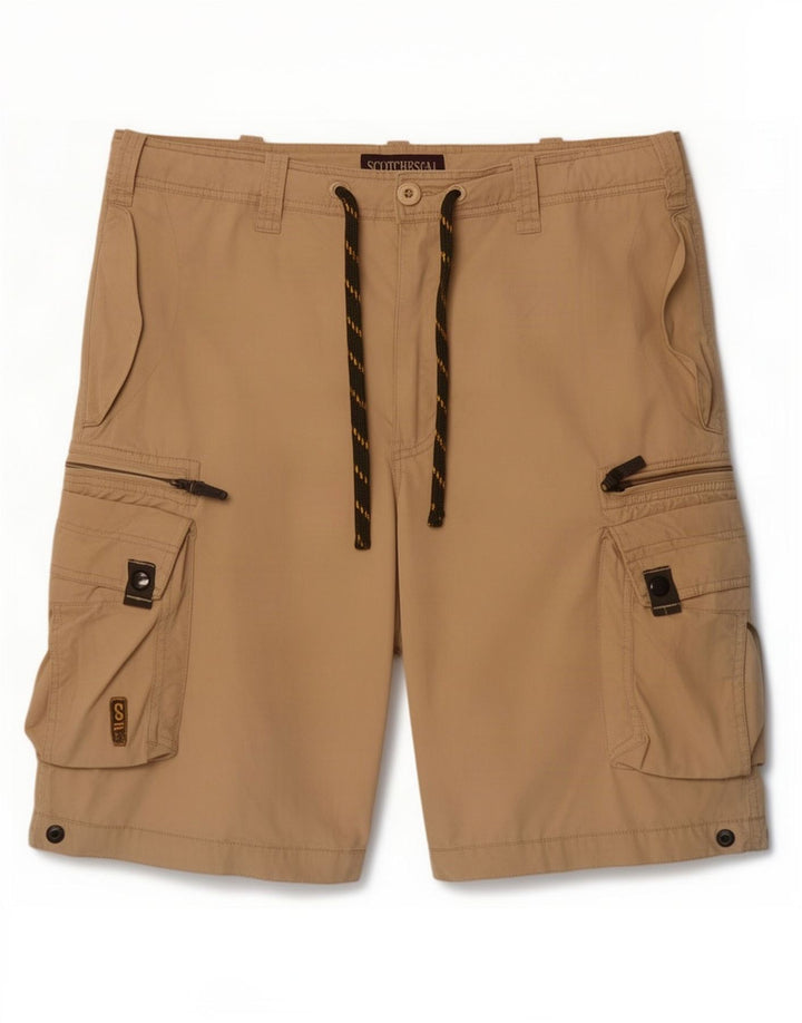 Shorts cargo masculino Scotch & Soda médio W32 nylon bege