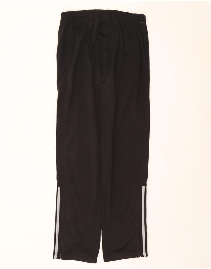 Calças de treino masculinas Adidas UK 36/38 poliéster preto pequeno