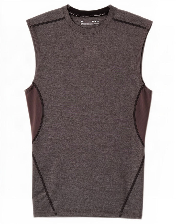 Under Armour Masculino Heat Gear Vest Top cinza médio Colourblock