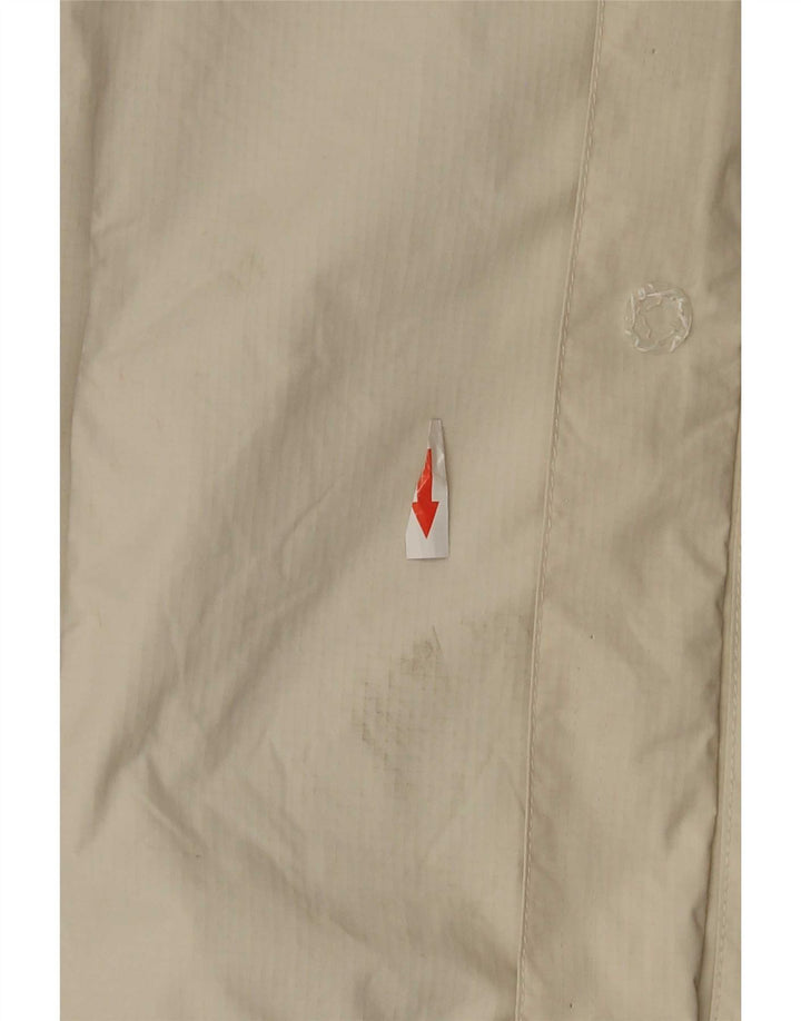 Jaqueta de chuva com capuz feminina The North Face UK 14 Nylon bege médio