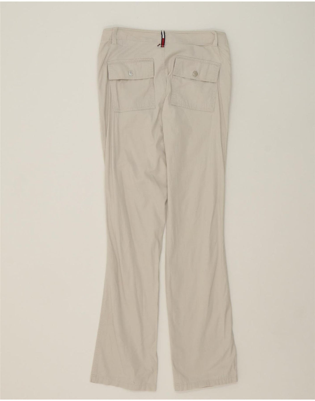 TOMMY HILFIGER Womens Straight Chino Trousers  W27 L32 Off White Cotton Vintage Tommy Hilfiger and Second-Hand Tommy Hilfiger from Messina Hembry 