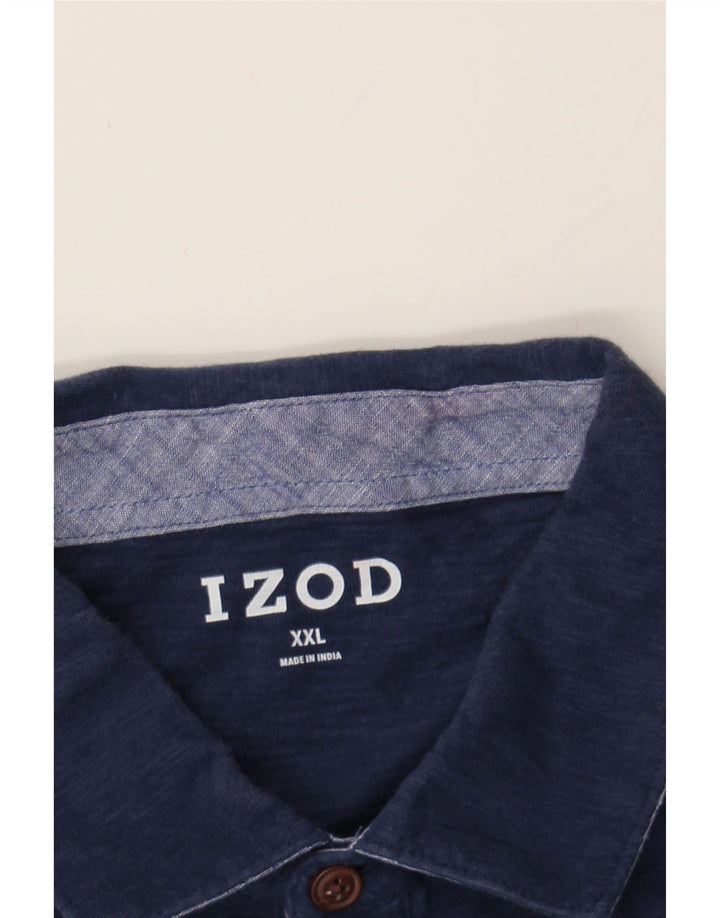 IZOD Mens Polo Shirt 2XL Navy Blue Vintage Izod and Second-Hand Izod from Messina Hembry 