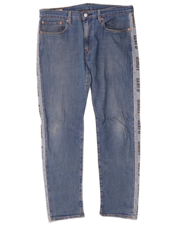Calça jeans masculina Levi's Graphic Hi-Ball Straight W32 L30 Azul Colourblock Algodão