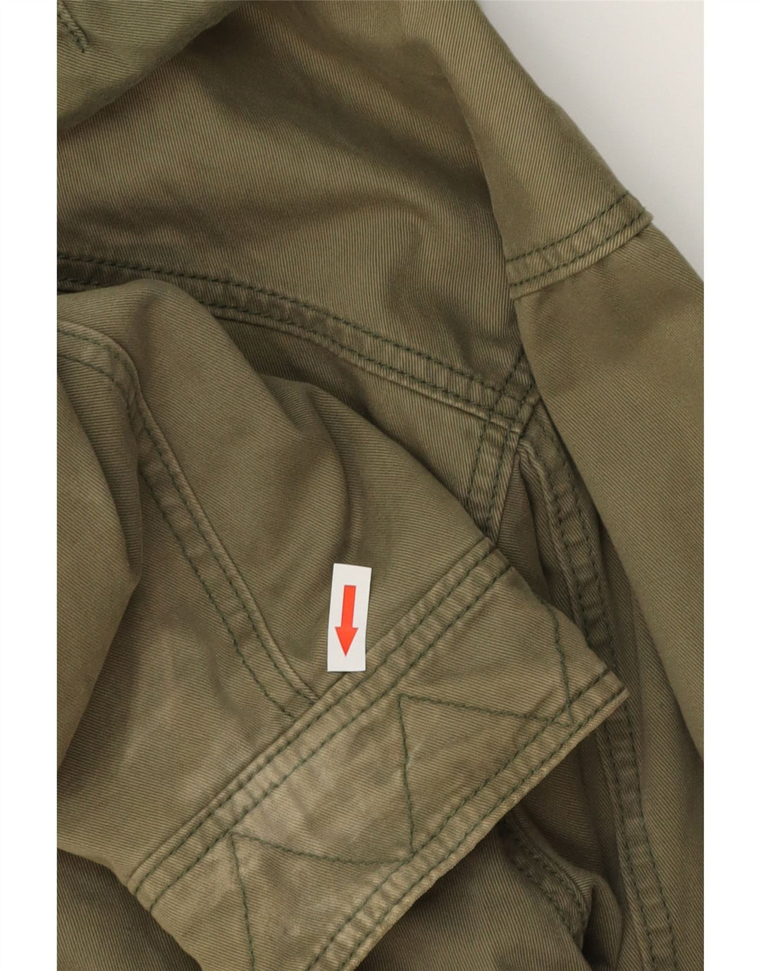 Jaqueta Parka Masculina Nike com Capuz UK 39/41 Médio Algodão Cáqui
