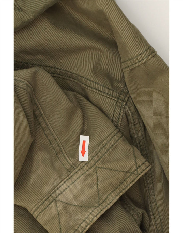 Jaqueta Parka Masculina Nike com Capuz UK 39/41 Médio Algodão Cáqui