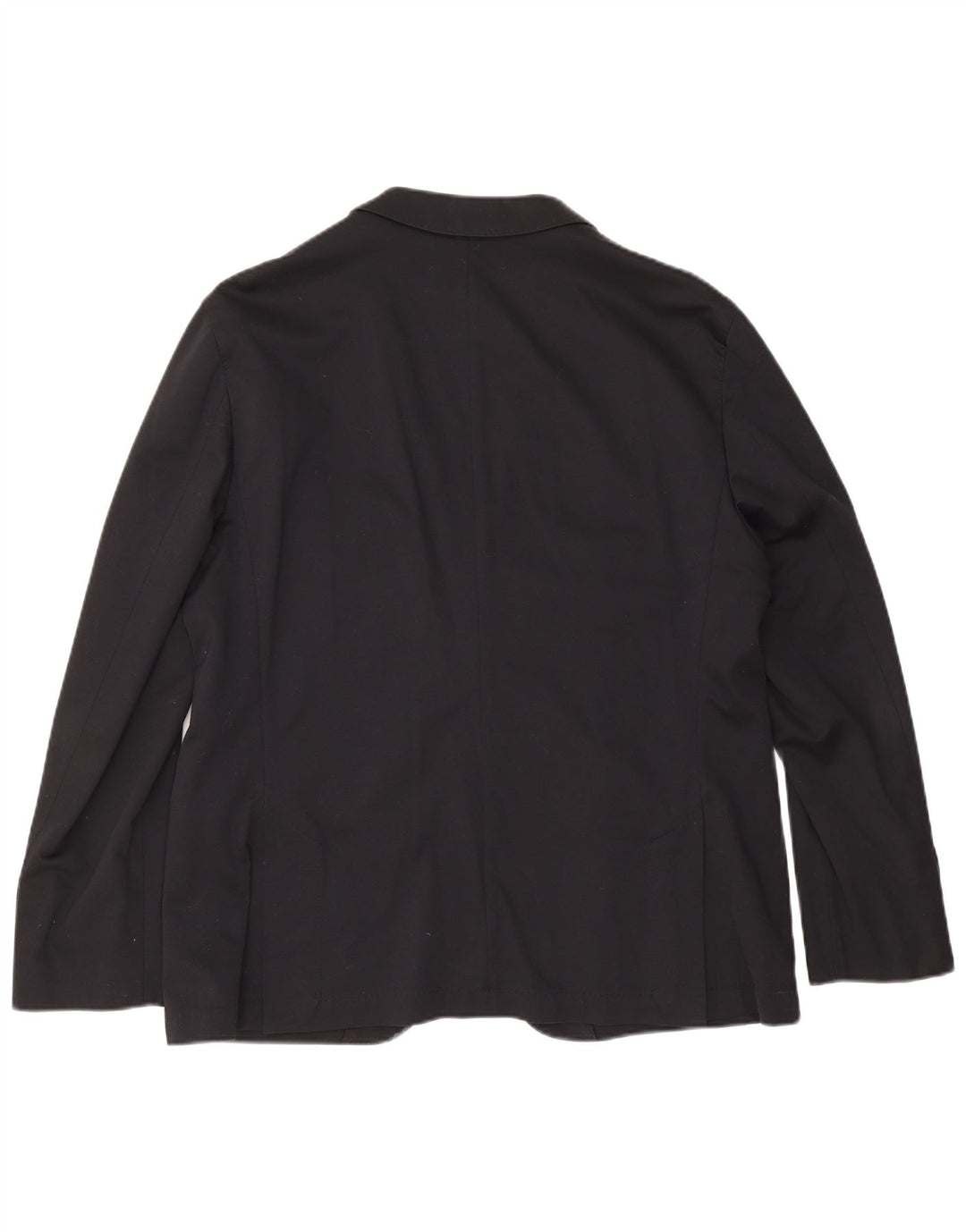 Jaqueta blazer masculina de 2 botões Hugo Boss Reino Unido 40 grande algodão azul marinho