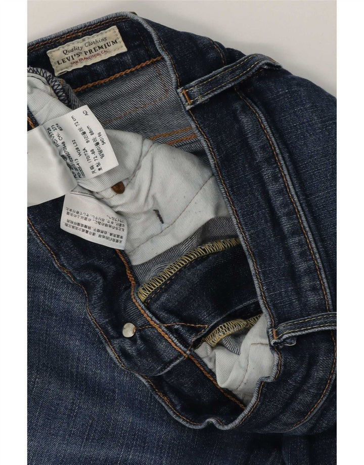 Levi's Mens Slim Jeans W28 L32 Azul Algodão