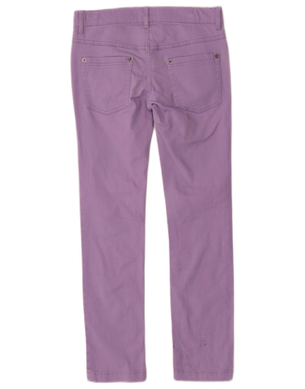 BENETTON Meninas Jeans Slim 8-9 Anos Grande W26 L26 Algodão Roxo