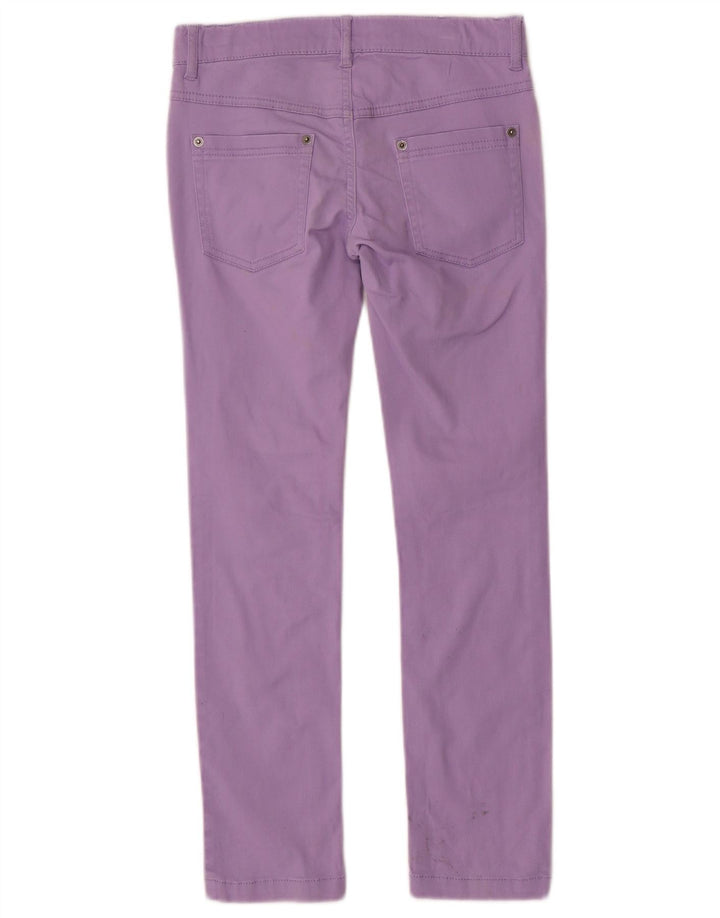 BENETTON Meninas Jeans Slim 8-9 Anos Grande W26 L26 Algodão Roxo