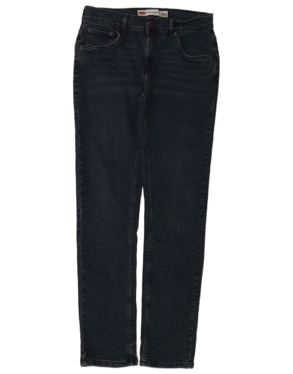 Jeans Levi's Boys 512 Slim Tapered 15-16 Anos W30 L31 Azul Marinho Algodão
