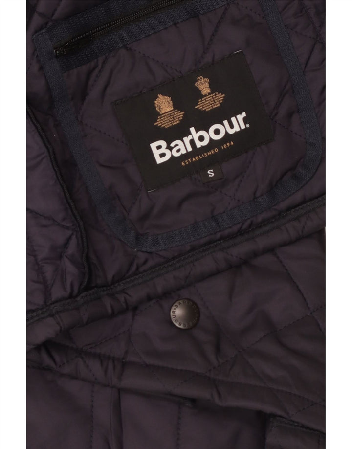 Jaqueta acolchoada masculina Barbour UK 36 pequena azul marinho