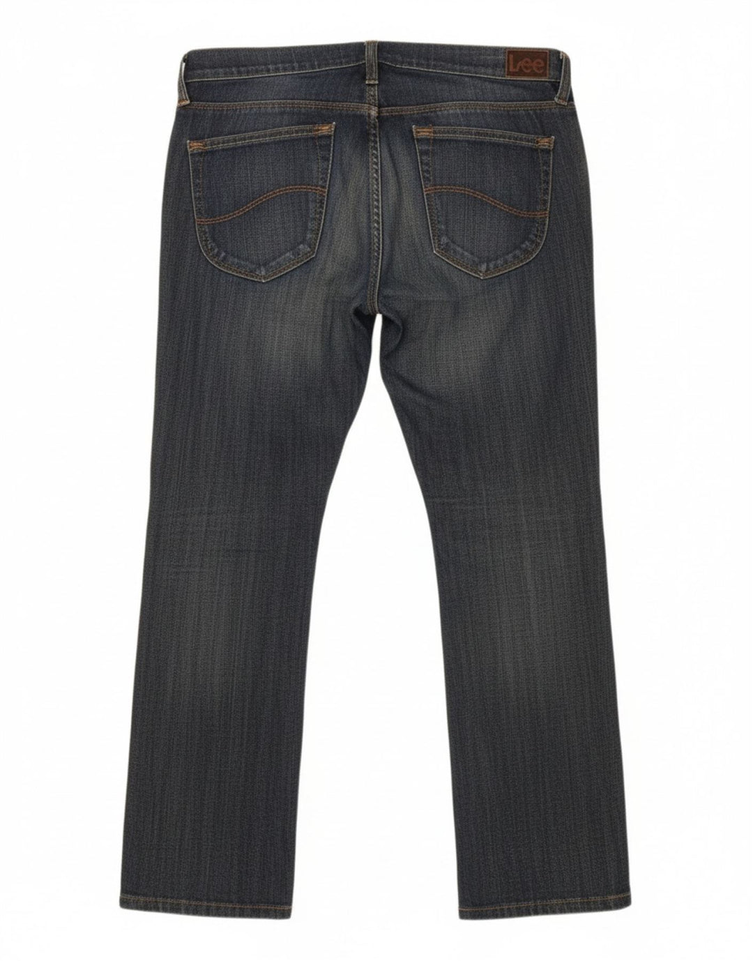 LEE Womens Lynn Straight Jeans W31 L29 Azul Algodão