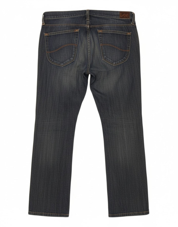 LEE Womens Lynn Straight Jeans W31 L29 Azul Algodão