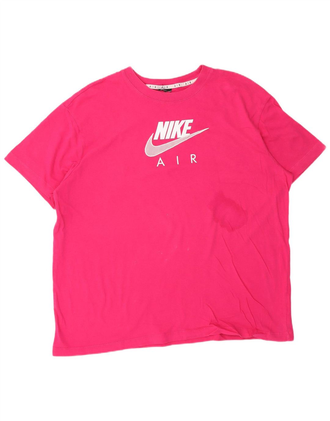 Camiseta gráfica masculina NIKE Top XL algodão rosa