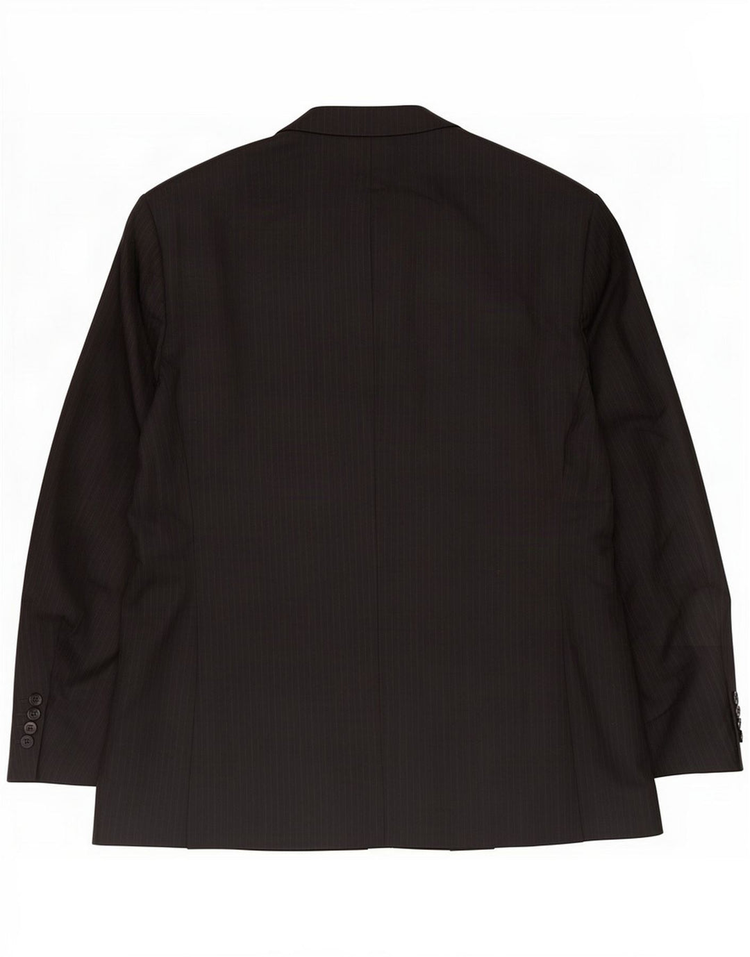 Jaqueta blazer masculina de 2 botões Marks & Spencer UK 48 2XL lã listrada preta