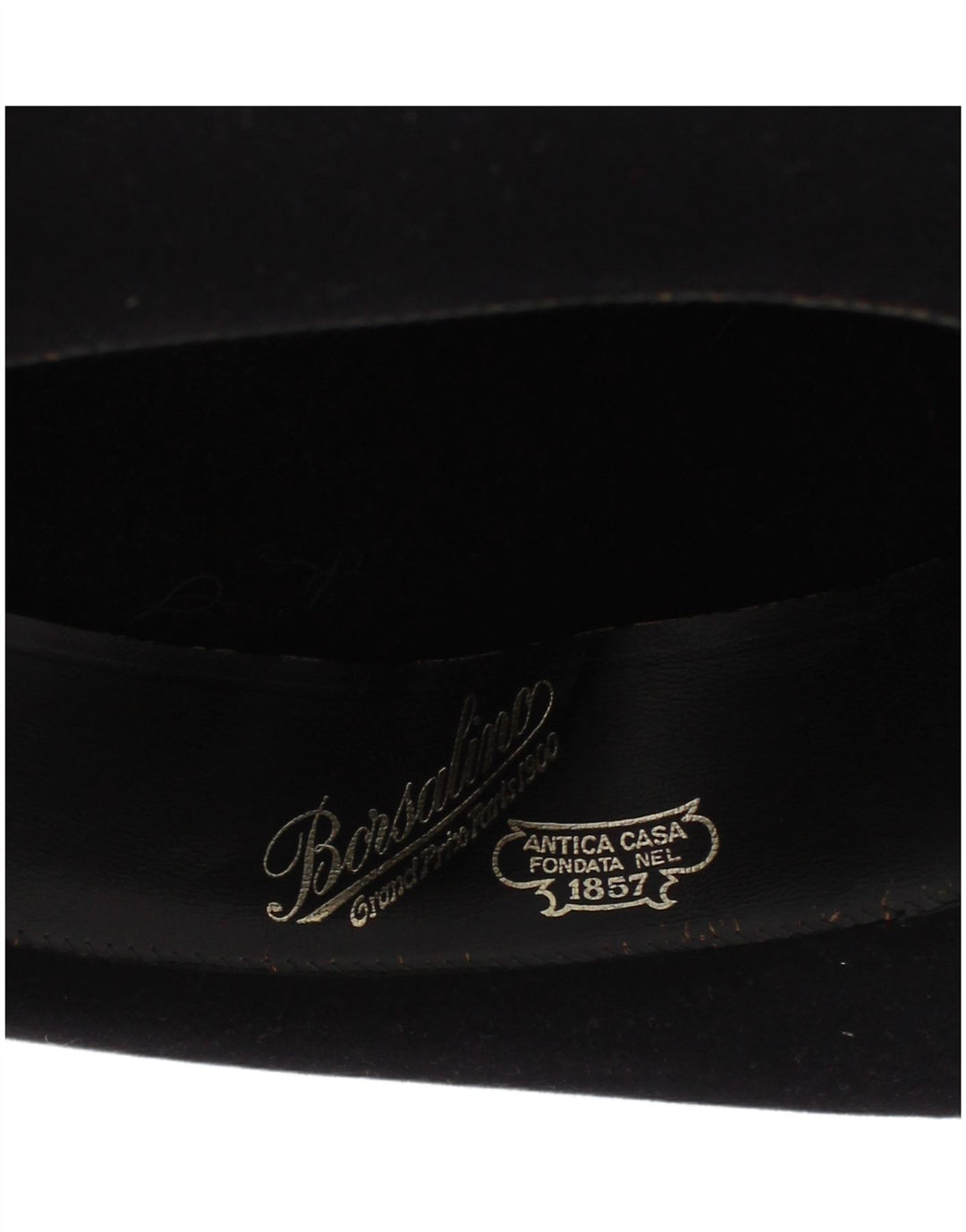 Chapéu Fedora masculino Borsalino pequeno preto clássico