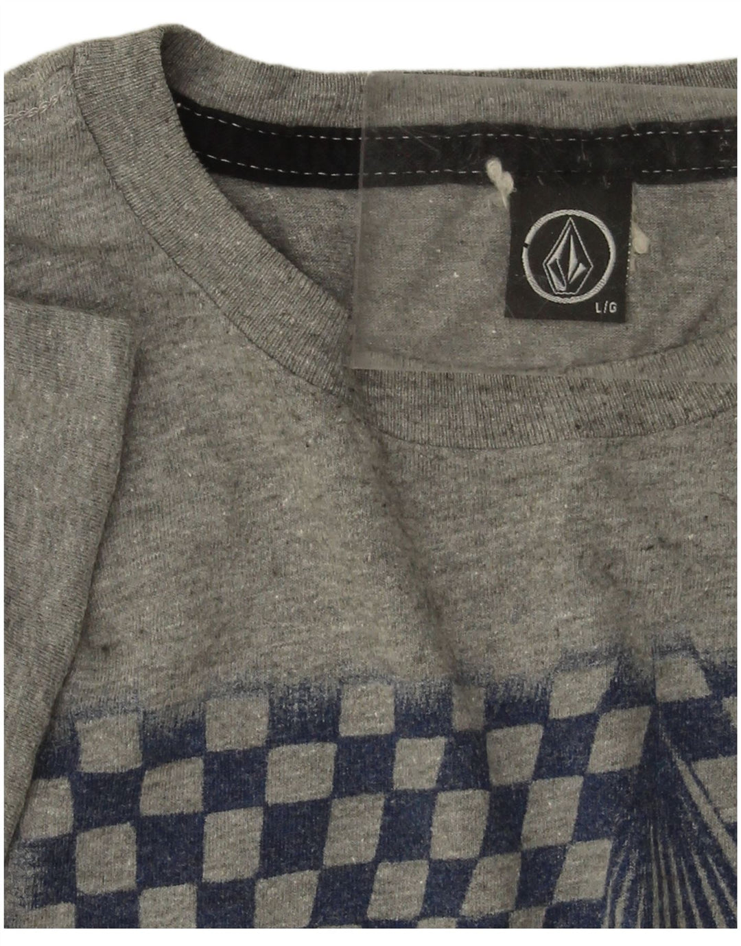 Camiseta masculina gráfica Volcom grande cinza