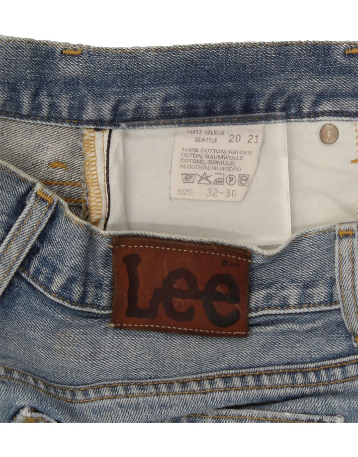 LEE Mens Seattle Straight Jeans W32 L36 Blue Cotton Vintage Lee and Second-Hand Lee from Messina Hembry 