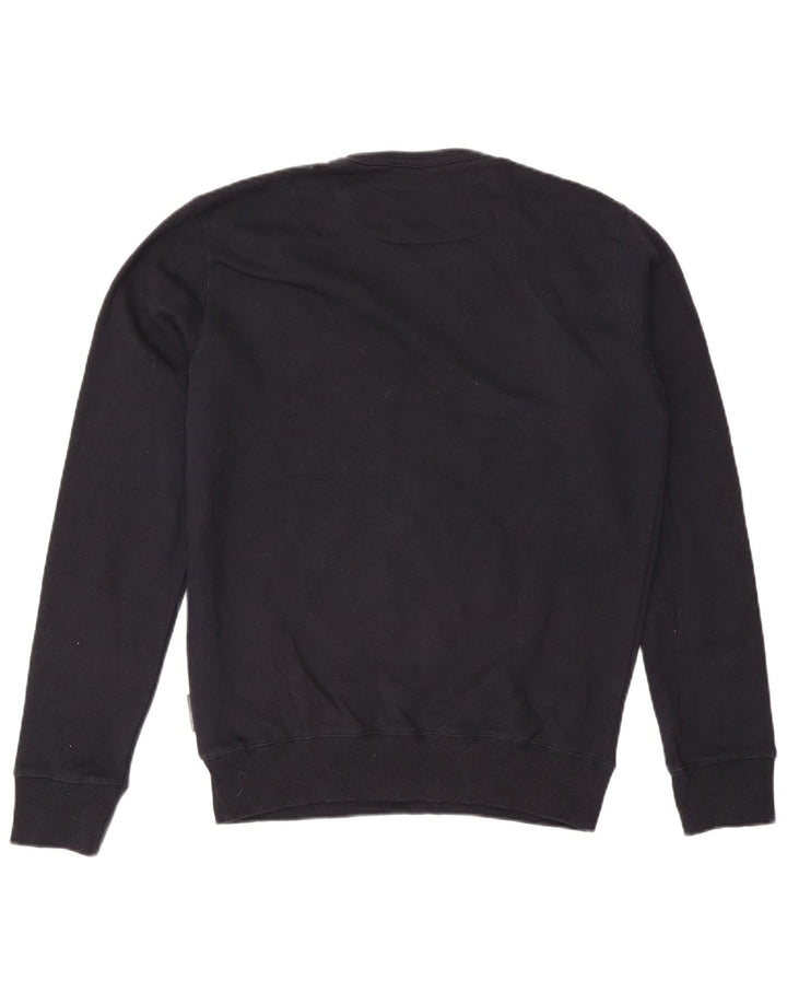 Suéter masculino com gola redonda French Connection algodão azul marinho médio