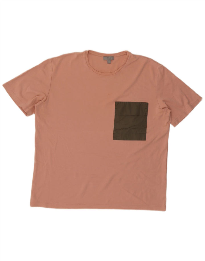 Cos Camiseta Masculina Top Grande Algodão Rosa