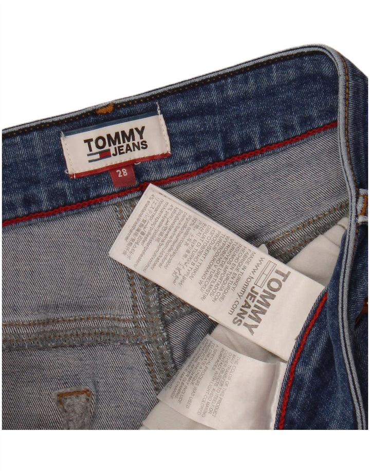 Shorts jeans feminino TOMMY HILFIGER W28 algodão azul médio