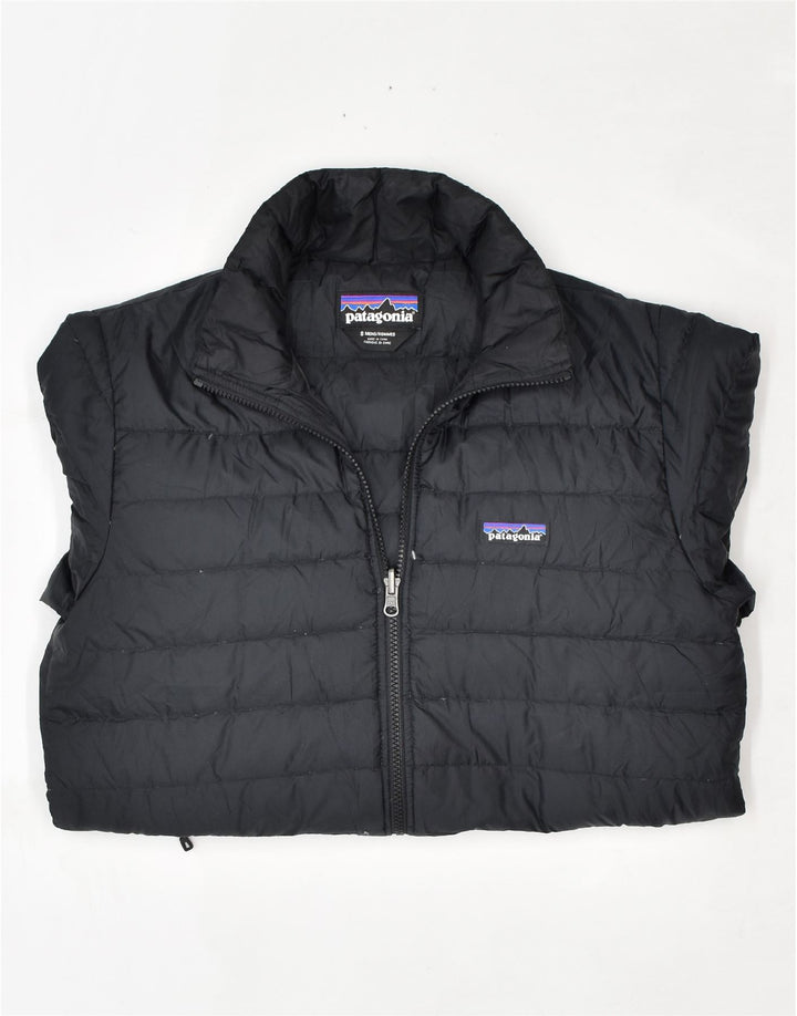 Jaqueta acolchoada masculina PATAGONIA UK 36 pequena poliéster preta