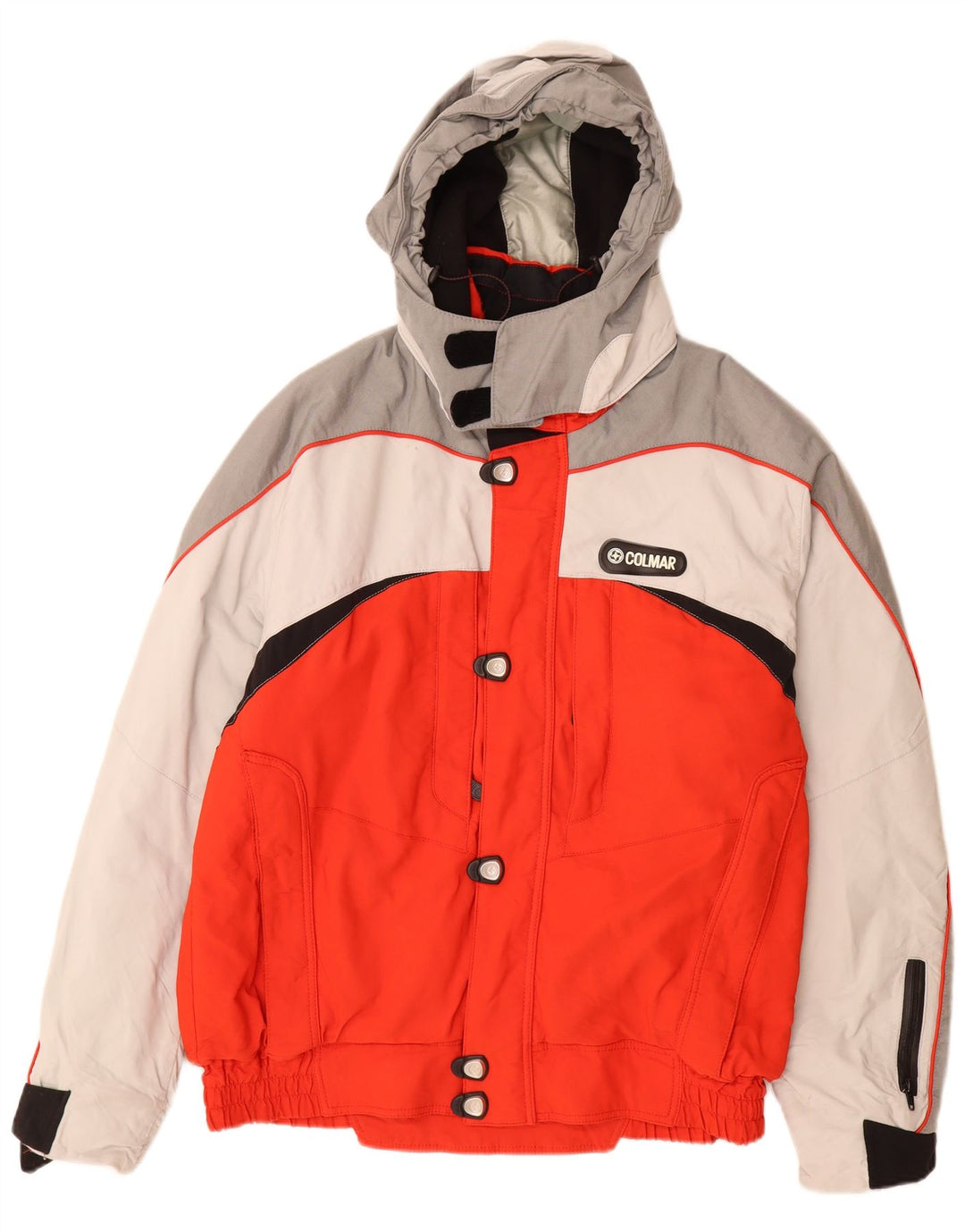 Jaqueta de esqui masculina com capuz gráfico Colmar IT 54 grande poliamida colorida vermelha