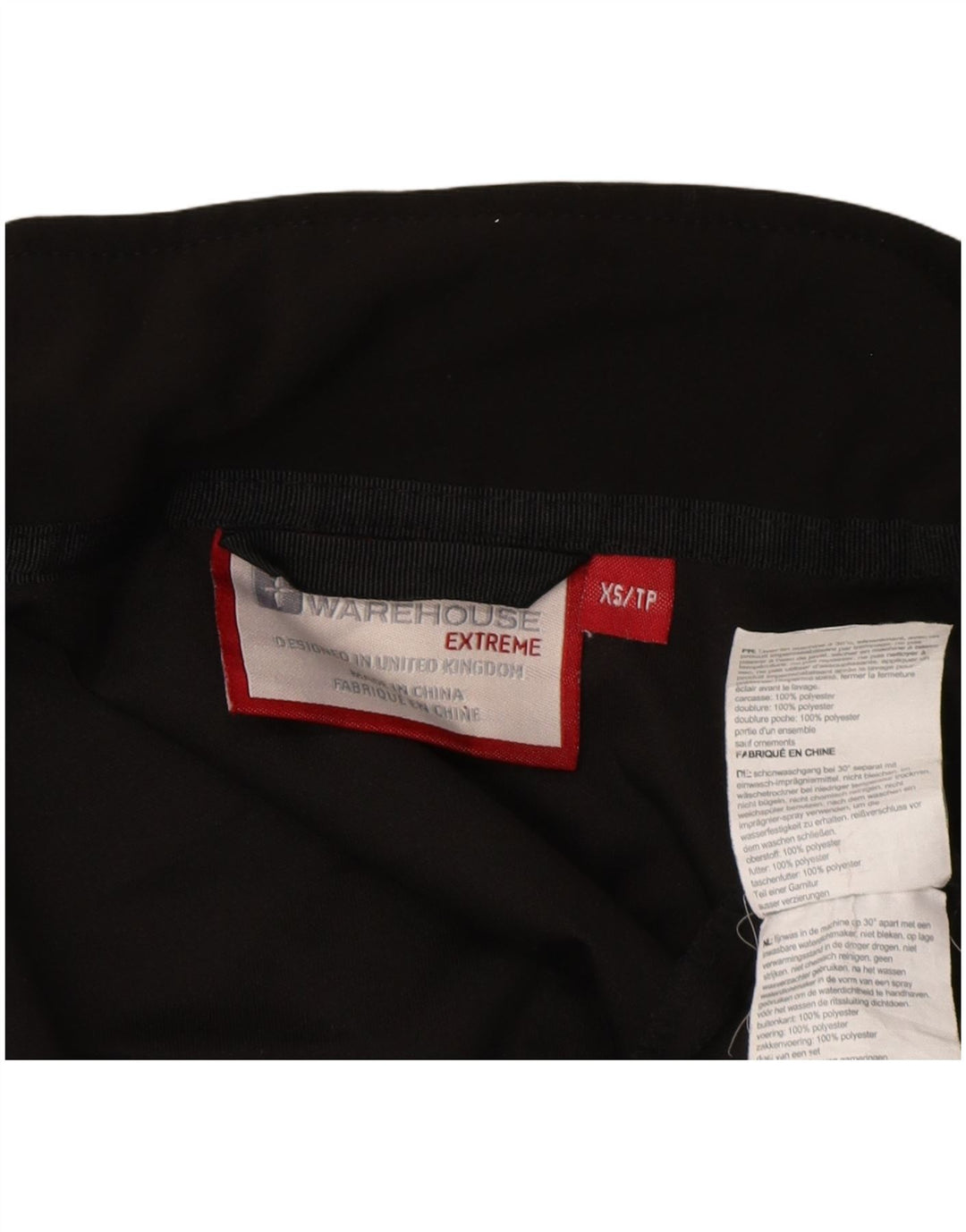 Mountain Warehouse Mens Liner Bomber Jacket UK 34 XS Poliéster Preto